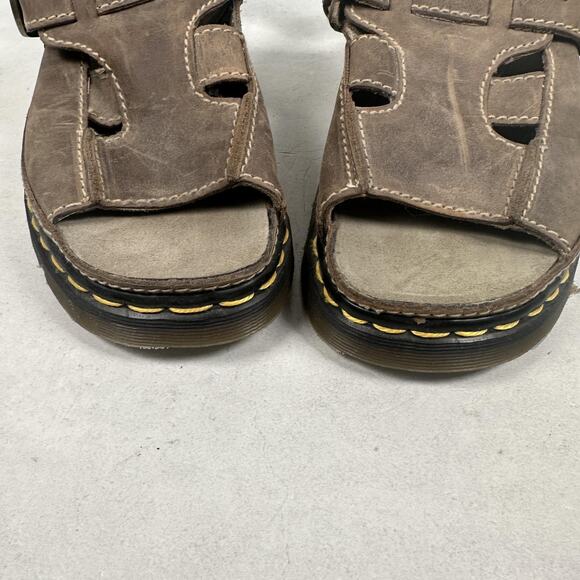 Dr. Martens Sandals Shoes Mens Size 9 Brown Leather Fisherman Buckle England 90s main image 7
